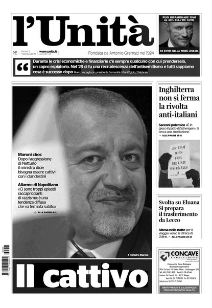 L'Unità : organo centrale del Partito comunista italiano